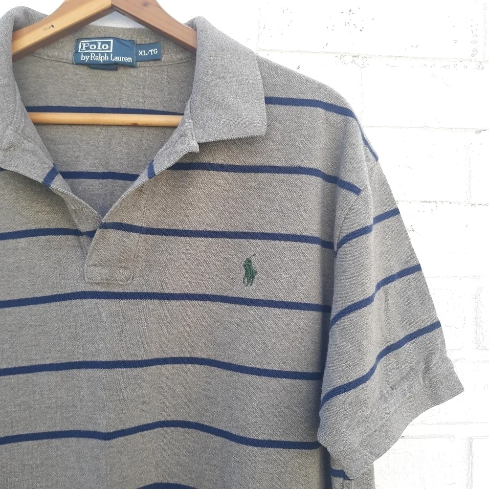Vintage Polo Ralph Lauren Polo Shirt Stripe XL